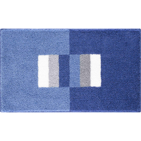 Tapis de salle de bain capricio bleu 70 x 120 cm