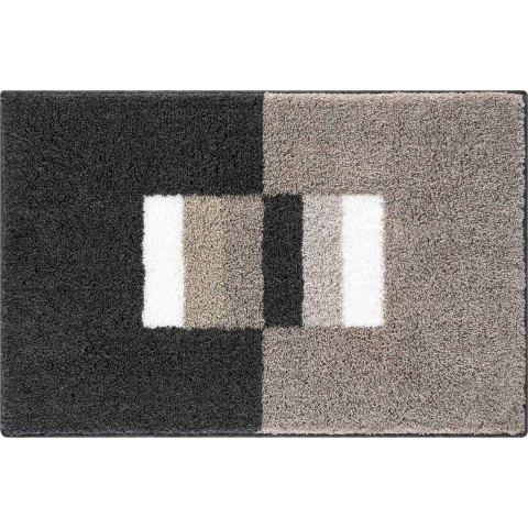 Tapis de salle de bain capricio marron 70 x 120 cm