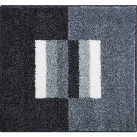 Tapis de salle de bain capricio gris 50 x 60 cm
