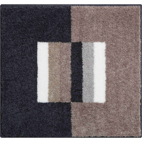 Tapis de salle de bain capricio marron 55 x 60 cm