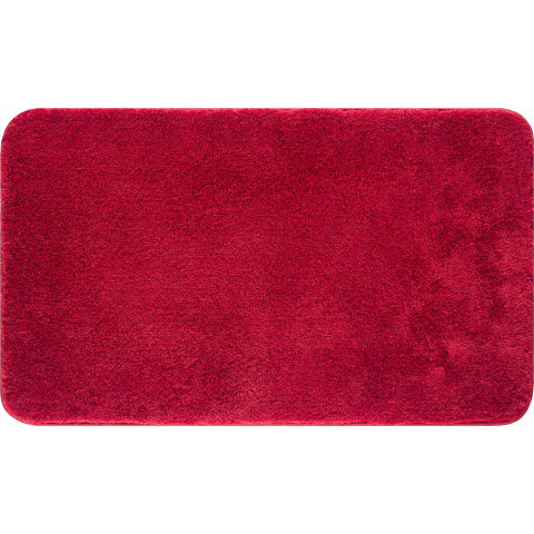 Tapis de salle de bain capricio rubis 60 x 100 cm