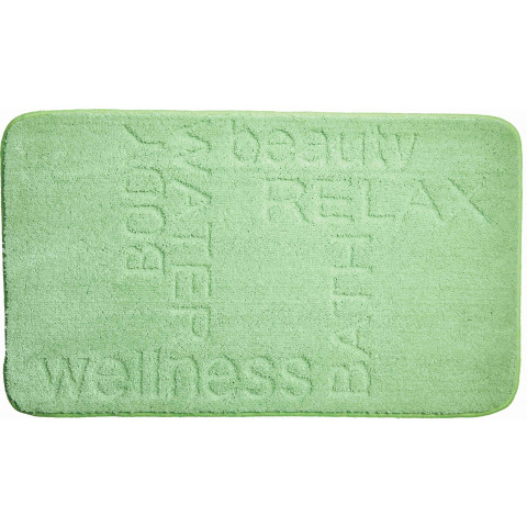Tapis de salle de bain feeling vert 60 x 100 cm