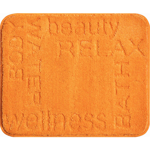 Tapis de salle de bain feeling orange 50 x 60 cm