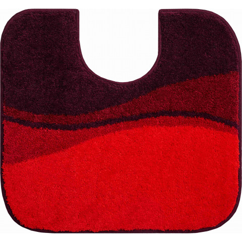Tapis de salle de bain flash rubis contour wc 55 x 60 cm