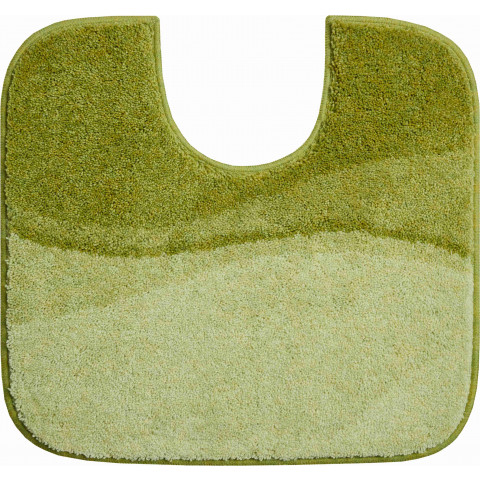 Tapis de salle de bain flash vert contour wc 55 x 60 cm