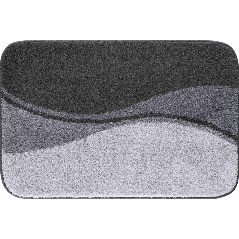 Tapis de salle de bain flash anthracite 70 x 120 cm