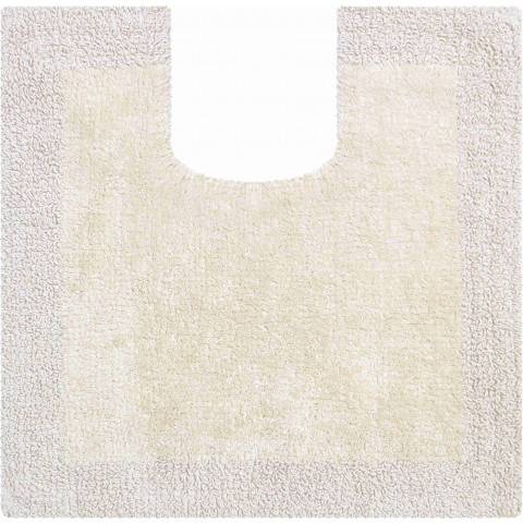 Tapis de salle de bain primo naturel contour wc 55 x 55 cm