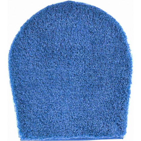 Tapis de salle de bain lex bleu housse pour abattant wc 47 x 50 cm