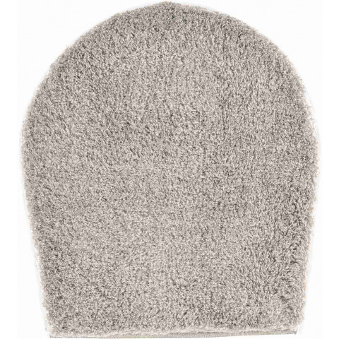 Tapis de salle de bain lex beige housse pour abattant wc 47 x 50 cm