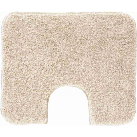 Tapis de salle de bain lex champagne contour wc 50 x 60 cm