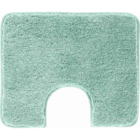 Tapis de salle de bain lex vert contour wc 50 x 60 cm