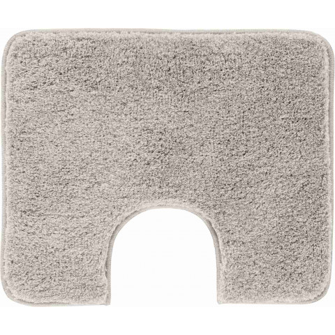 Tapis de salle de bain lex beige contour wc 50 x 60 cm