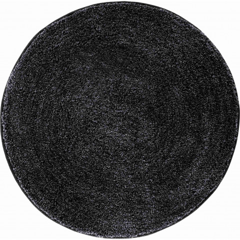 Tapis de salle de bain lex anthracite rond 80 cm