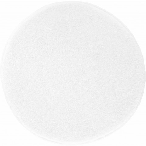 Tapis de salle de bain lex blanc rond 80 cm