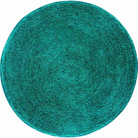 Tapis de salle de bain lex turquoise rons 80 cm