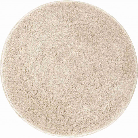 Tapis de salle de bain lex champagne rond 80 cm