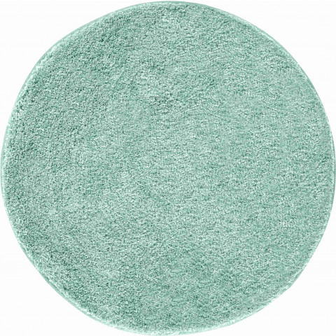 Tapis de salle de bain lex vert rond 80 cm