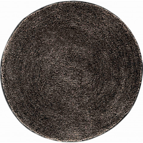 Tapis de salle de bain lex mocca rond 80 cm
