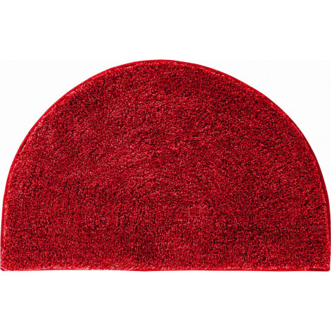 Tapis de salle de bain lex rubis demi cercle 50 x 80 cm