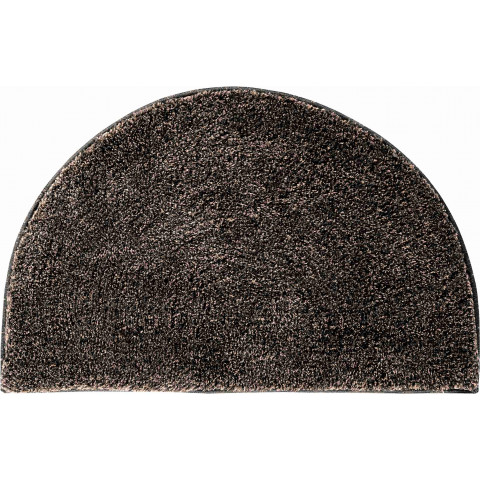 Tapis de salle de bain lex mocca demi cercle 