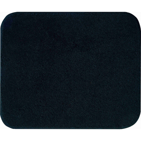 Tapis de salle de bain lex noir 50x60
