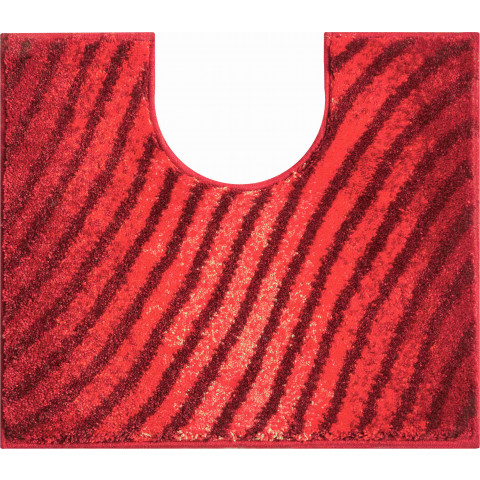 Tapis de salle de bain duna rubis contour wc 50 x 60 cm