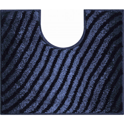 Tapis de salle de bain etrenity anthracite contour wc 50 x 60 cm