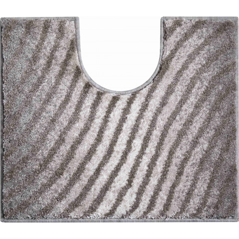 Tapis de salle de bain eternity beige contour wc 50 x 60 cm