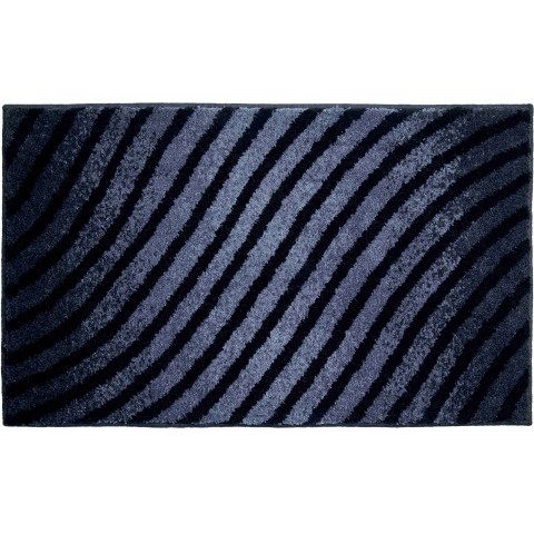 Tapis de salle de bain etrenity anthracite 70 x 120 cm