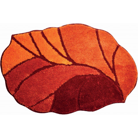 Tapis de salle de bain aosta orange 60 x 90 cm