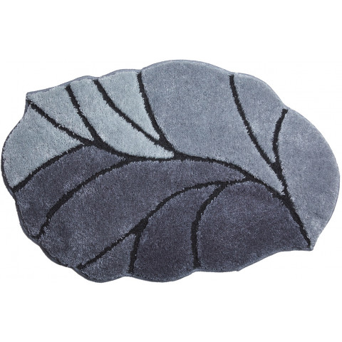 Tapis de salle de bain aosta anthracite 60 x 90 cm