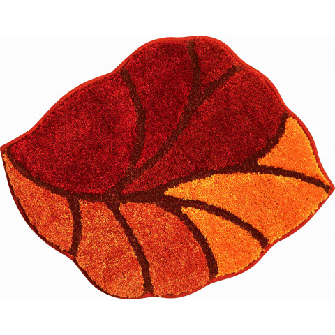 Tapis de salle de bain aosta orange 50 x 55 cm