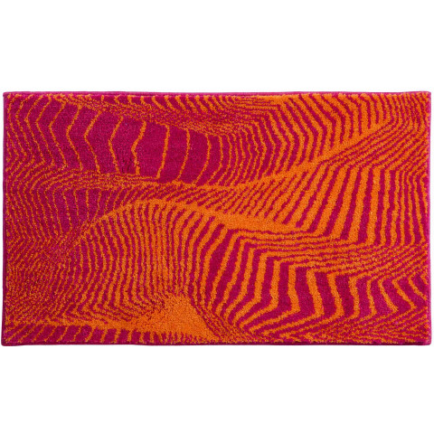 Tapis de salle de bain karim 13 orange 60 x 100 cm