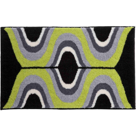 Tapis de salle de bain karim 18 vert 70 x 120 cm