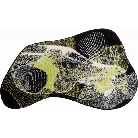 Tapis de salle de bain karim 27 vert 90 x 150 cm