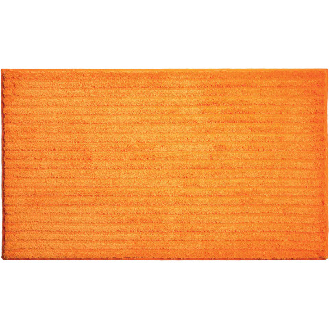 Tapis de salle de bain riffle orange 60 x 100 cm