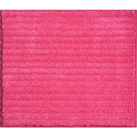 Tapis de salle de bain riffle rose 50 x 60 cm