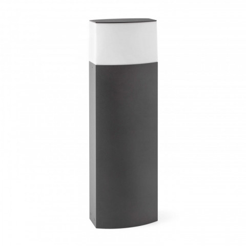 Balise de jardin gris foncé datna h60 1 ampoule