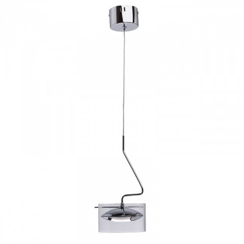 Suspension chromée techno 1 ampoule 155 cm