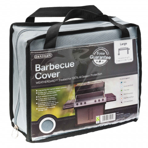 Housse barbecue 170x115cm renforcée gris