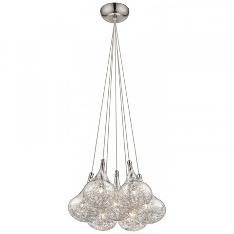Suspension chrome bournemouth 7 lumières