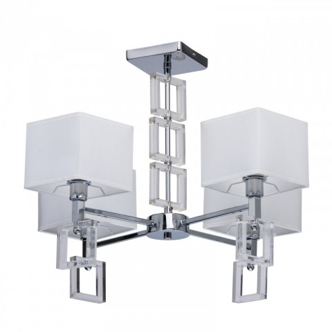 Suspension chromée megapolis 4 ampoules 47 cm