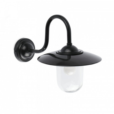 Aplique murale de jardin noire hudson 1 ampoule