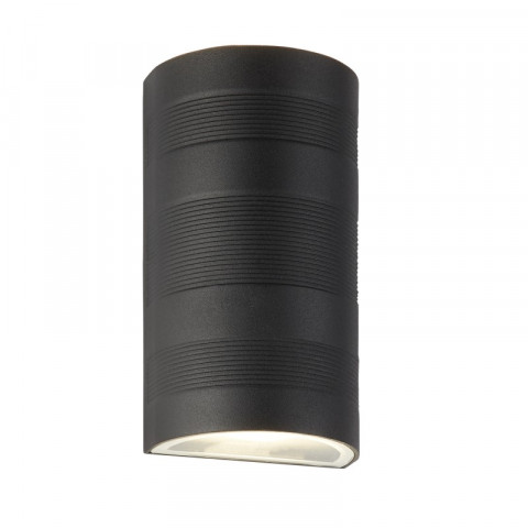 Applique led outdoor, en aluminium et verre, noir