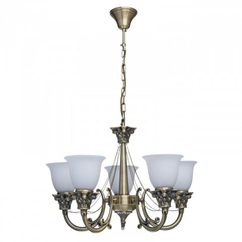 Suspension laiton classic 5 ampoules 86 cm