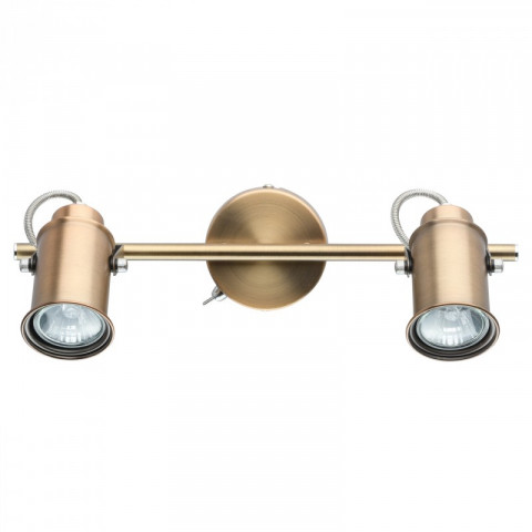 Spot laiton industrial 2 ampoules 15 cm