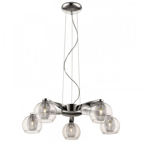 Suspension chrome liverpool 5 lumières