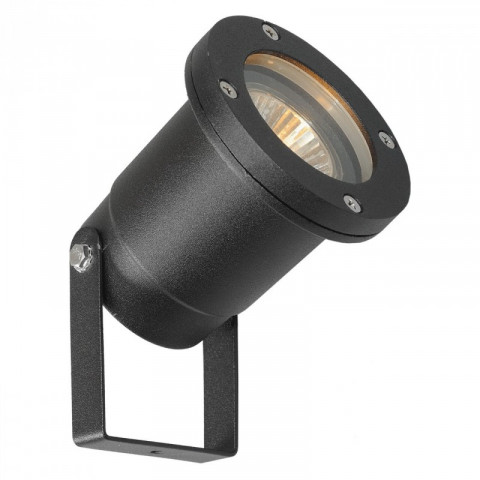 Borne d'extérieur noire street 1 ampoule 16 cm
