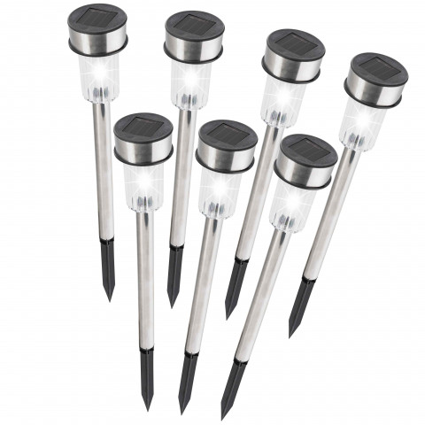 Borne solaire inox 34 cm, les 7 bornes