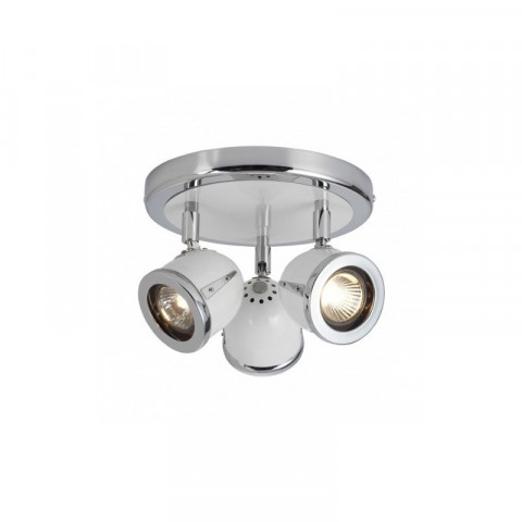 Brilliant- plafonnier 3 spots blanc gu10 3x42w